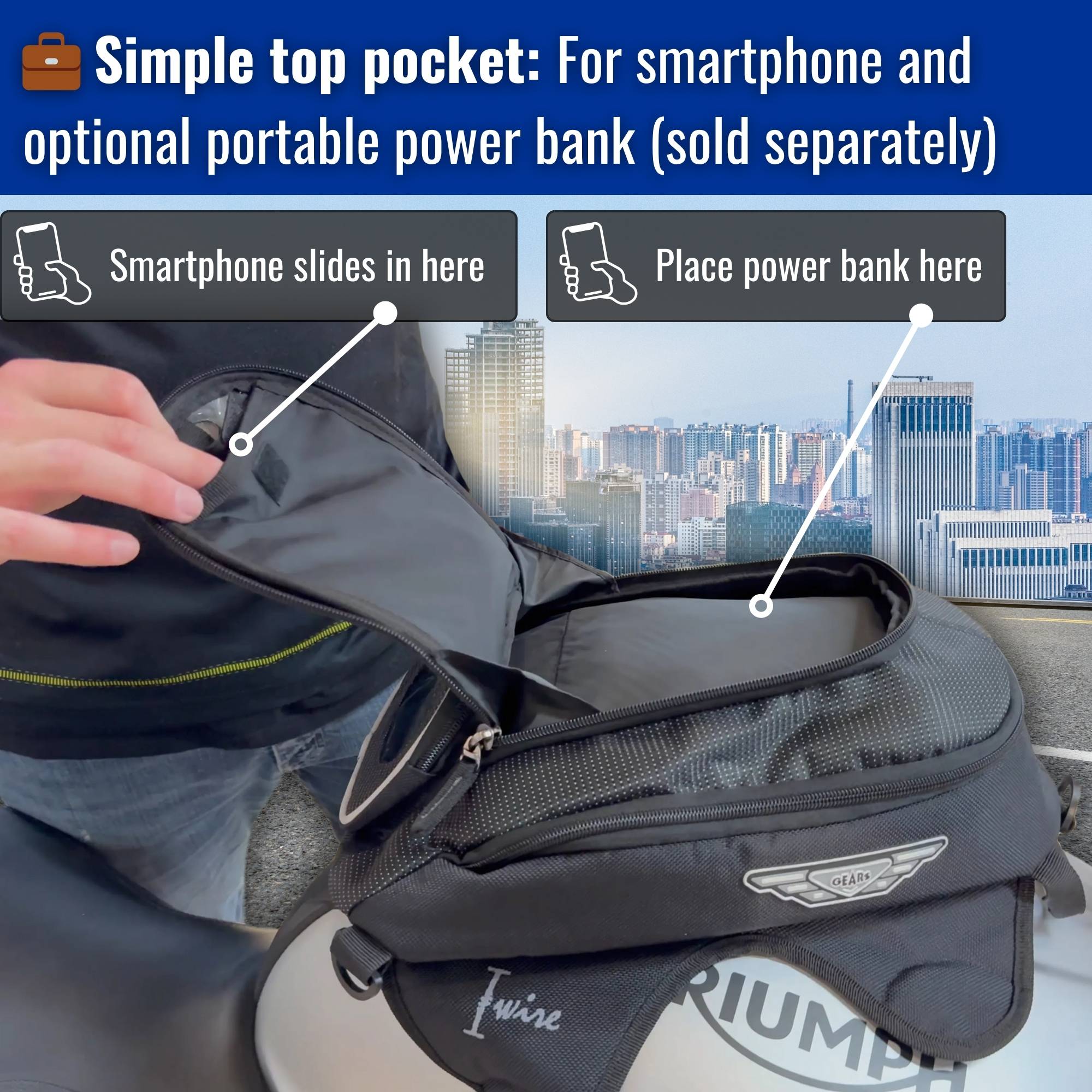 iWire Motorcycle Tank Bag