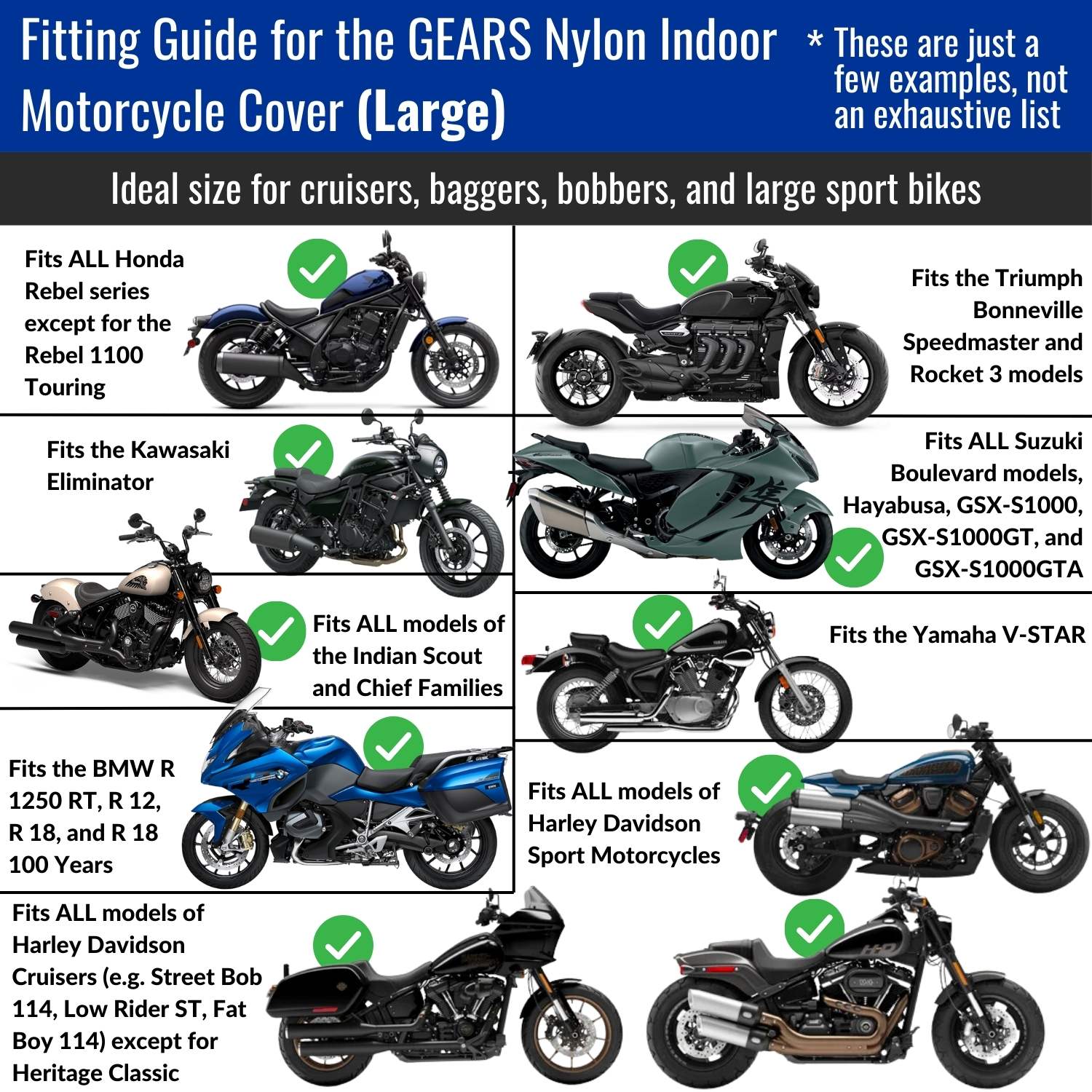 Funda de nailon para motocicletas de interior