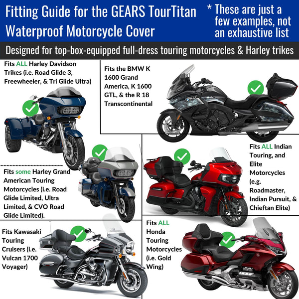 TourTitan Waterproof Motorcycle Cover