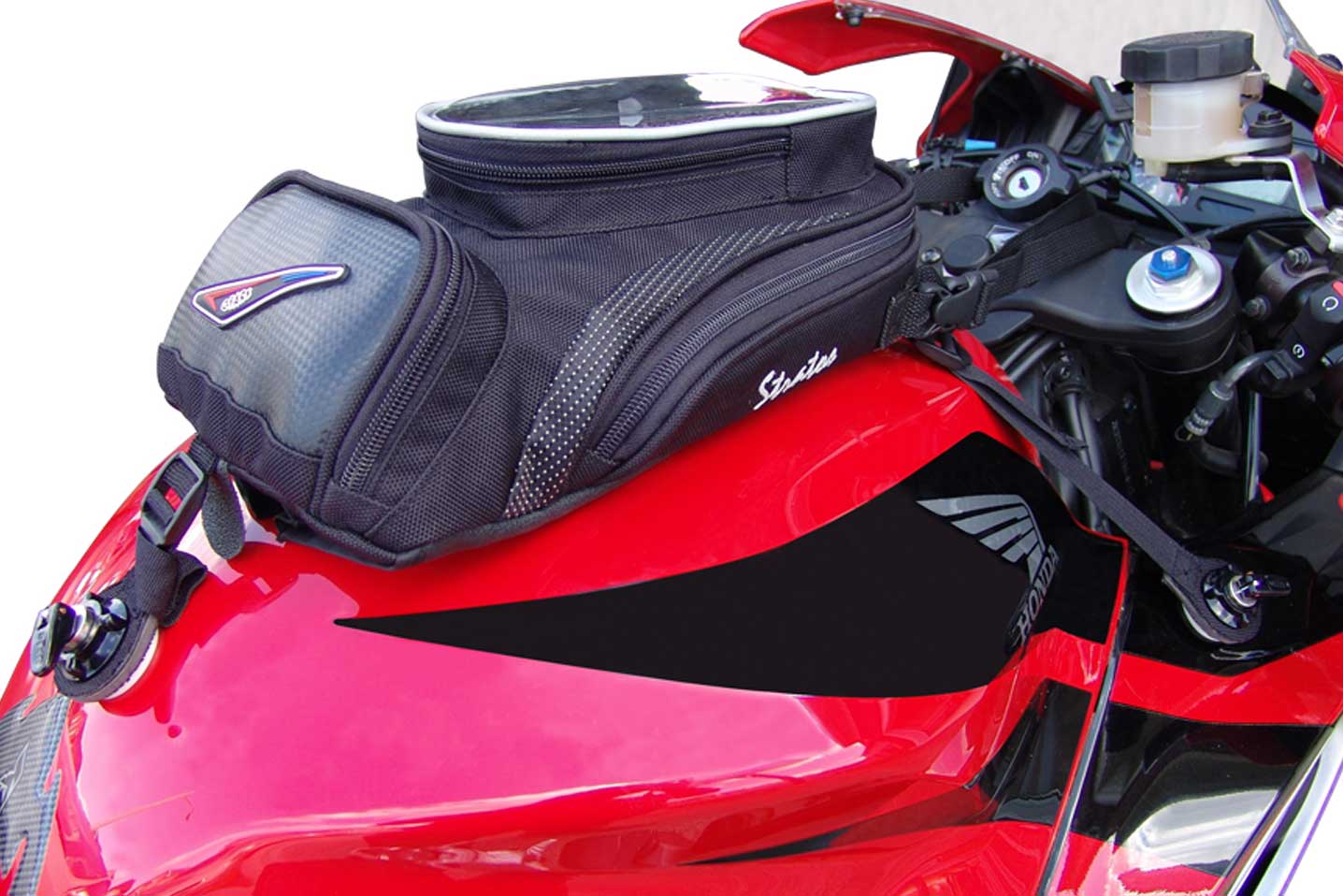 Stratos Motorcycle Tank Bag for Plastic/Aluminium Tanks - Gears Canada