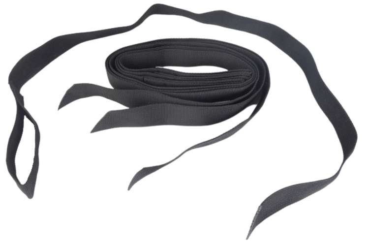 Motorcycle luggage straps in concentric circles