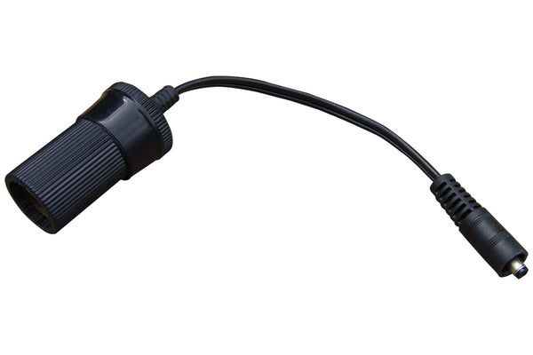 Cigarette lighter socket plug to male coax adapter