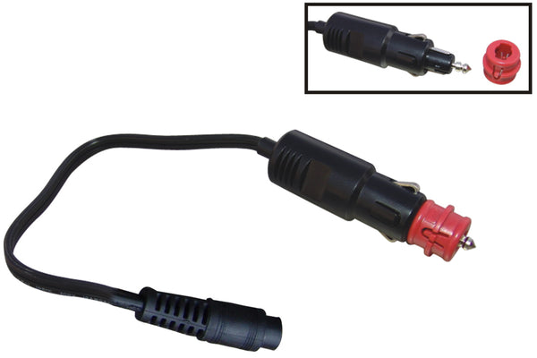 Cigarette lighter to female coax adapter