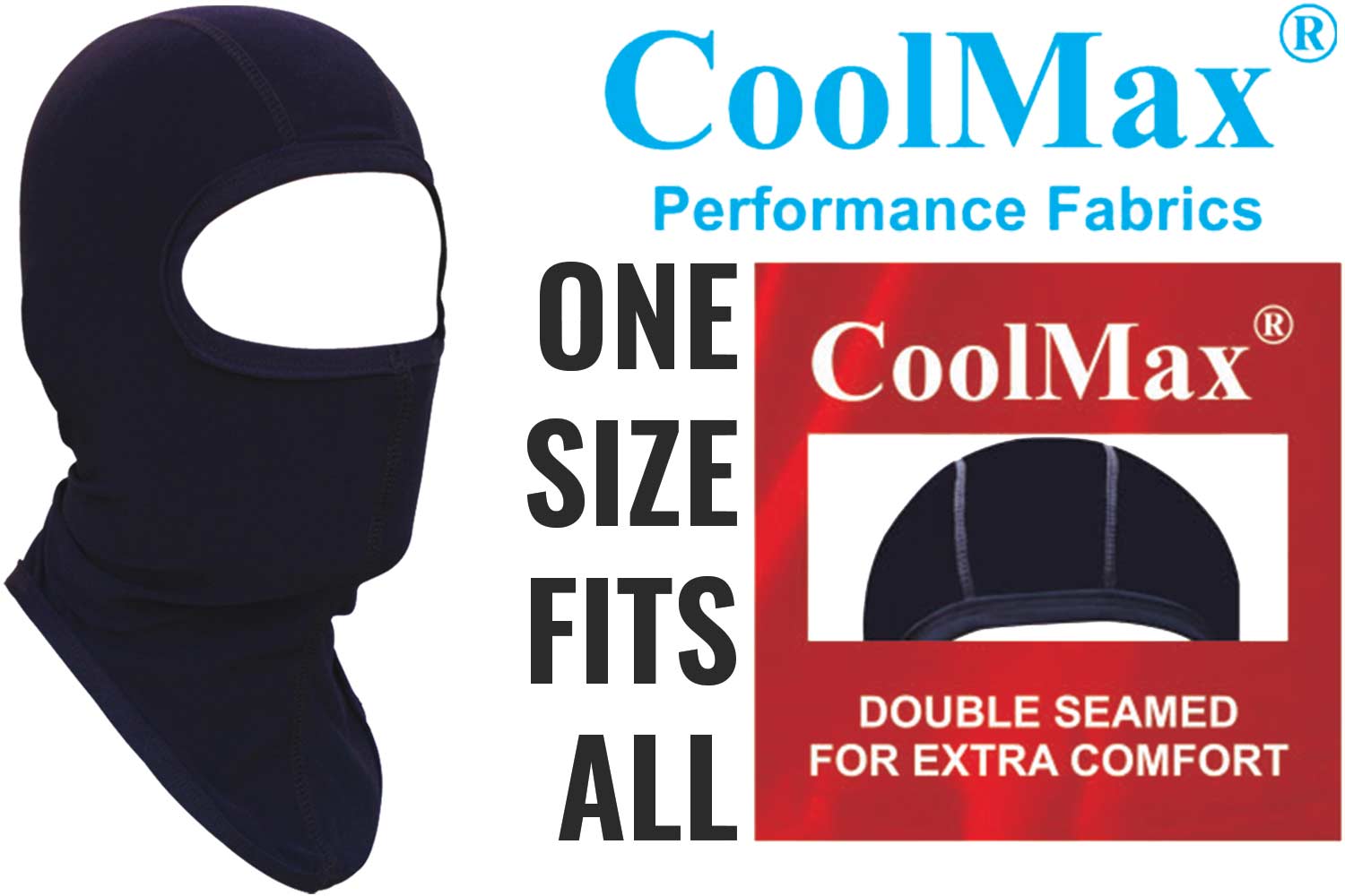 Coolmax black balaclava