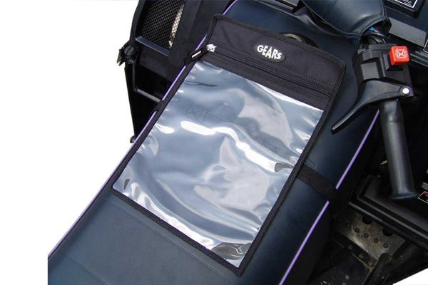 Map holder for snowmobile
