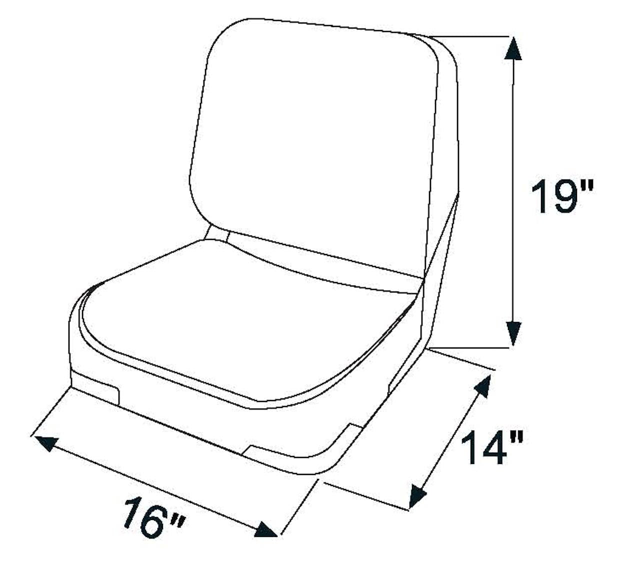 Asiento de barco estándar