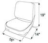 Asiento de barco estándar