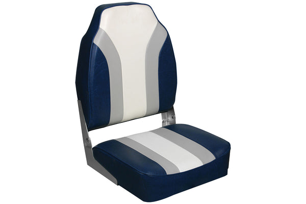 Boat seat blue and white