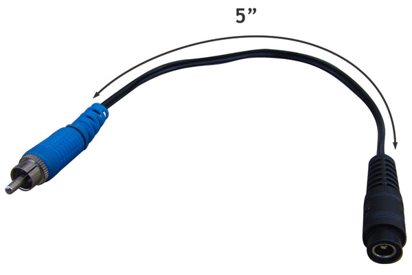 5 inch rca to female coax adapter