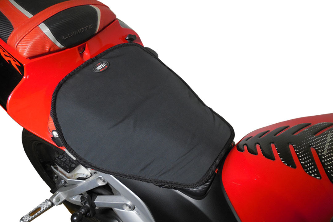 Heated seat on sports bike