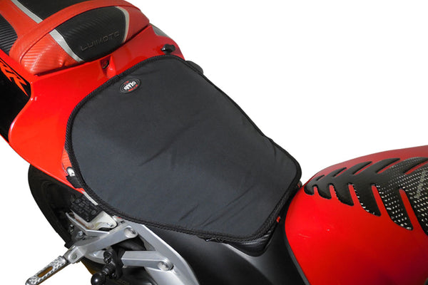 Heated seat on sports bike
