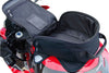 Black bag with inside storage and pouch view