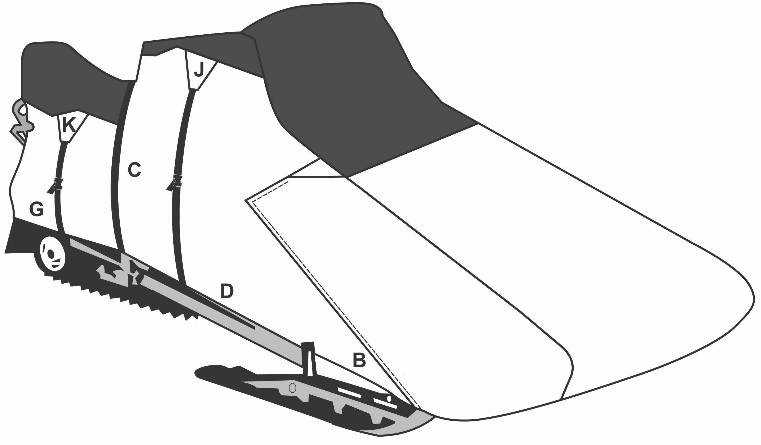 Trailerable Polaris Snowmobile Cover