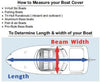 Rapids Extreme Boat Cover measurement  - Gears Canada