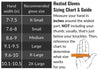 Glove sizing chart