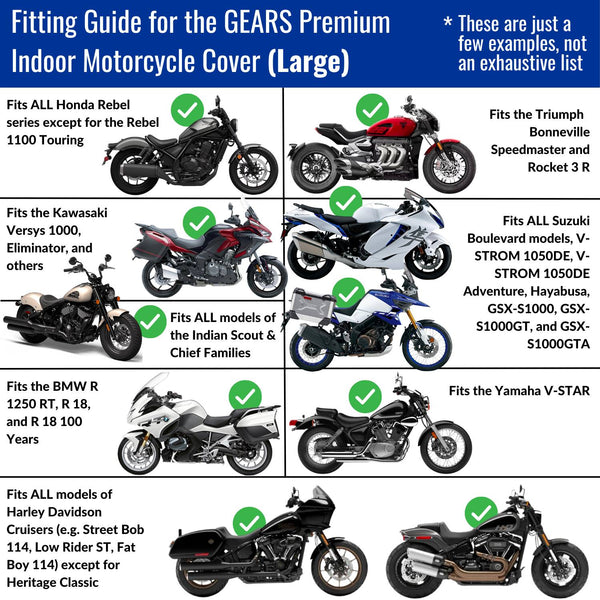Premium Indoor Motorcycle Cover • GEARS