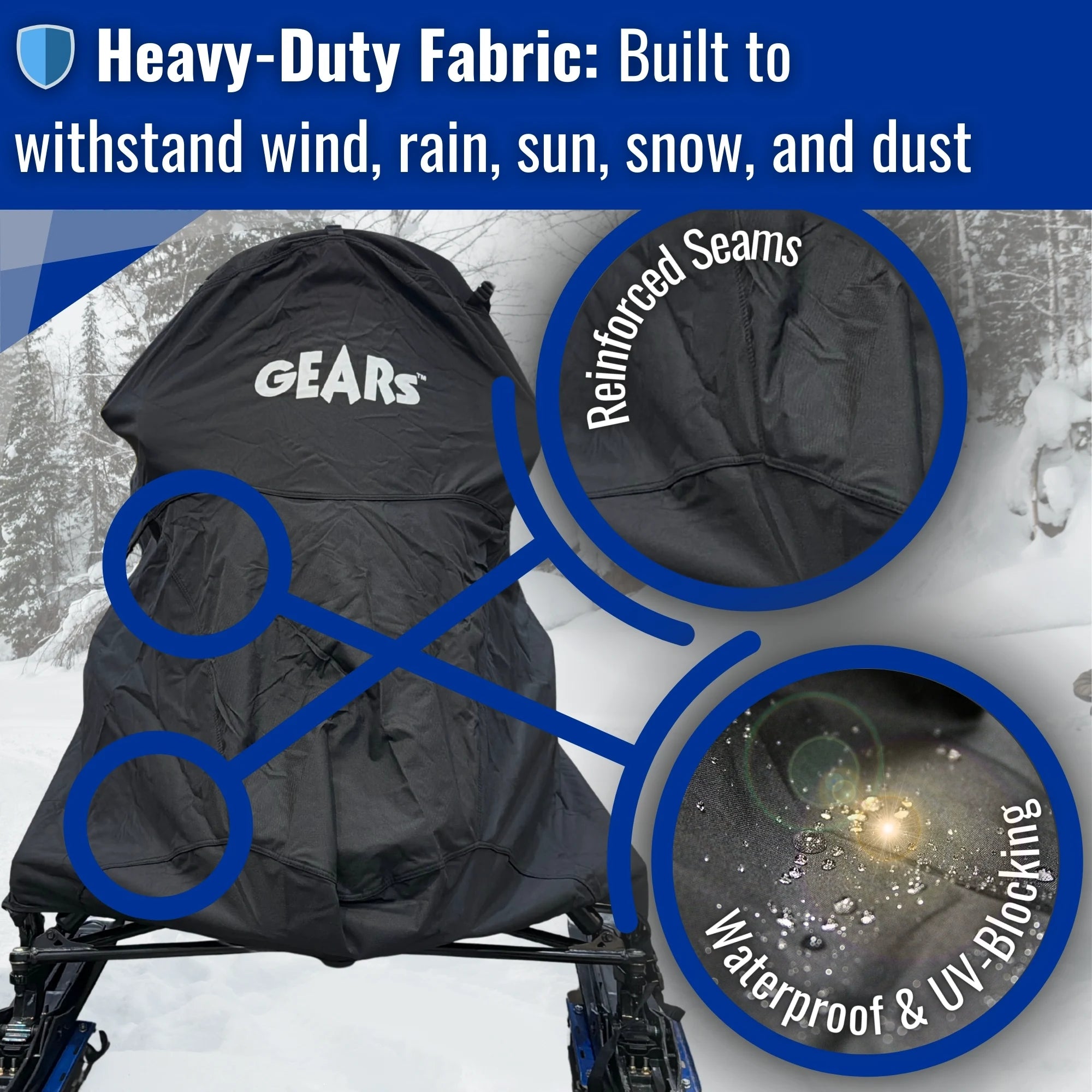 AdventureFit Trailerable Snowmobile Cover