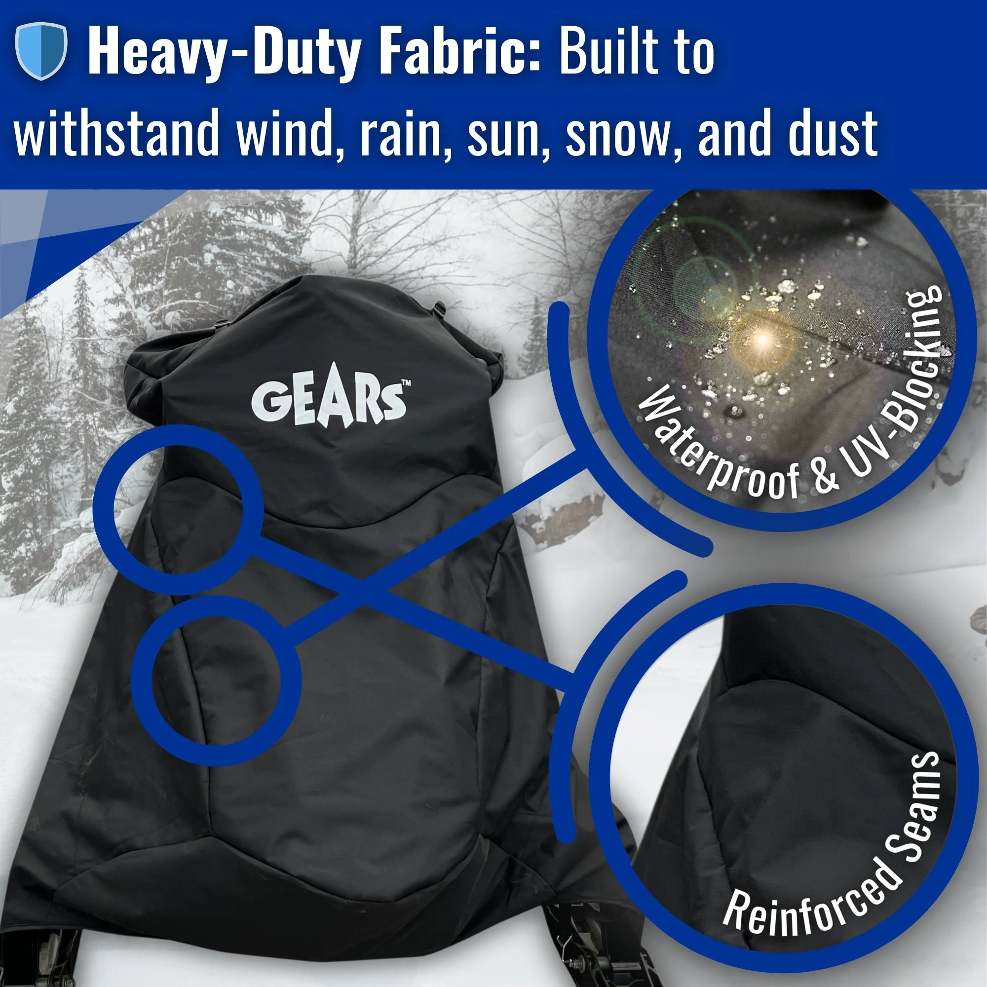 Funda remolcable para motonieve Polaris 