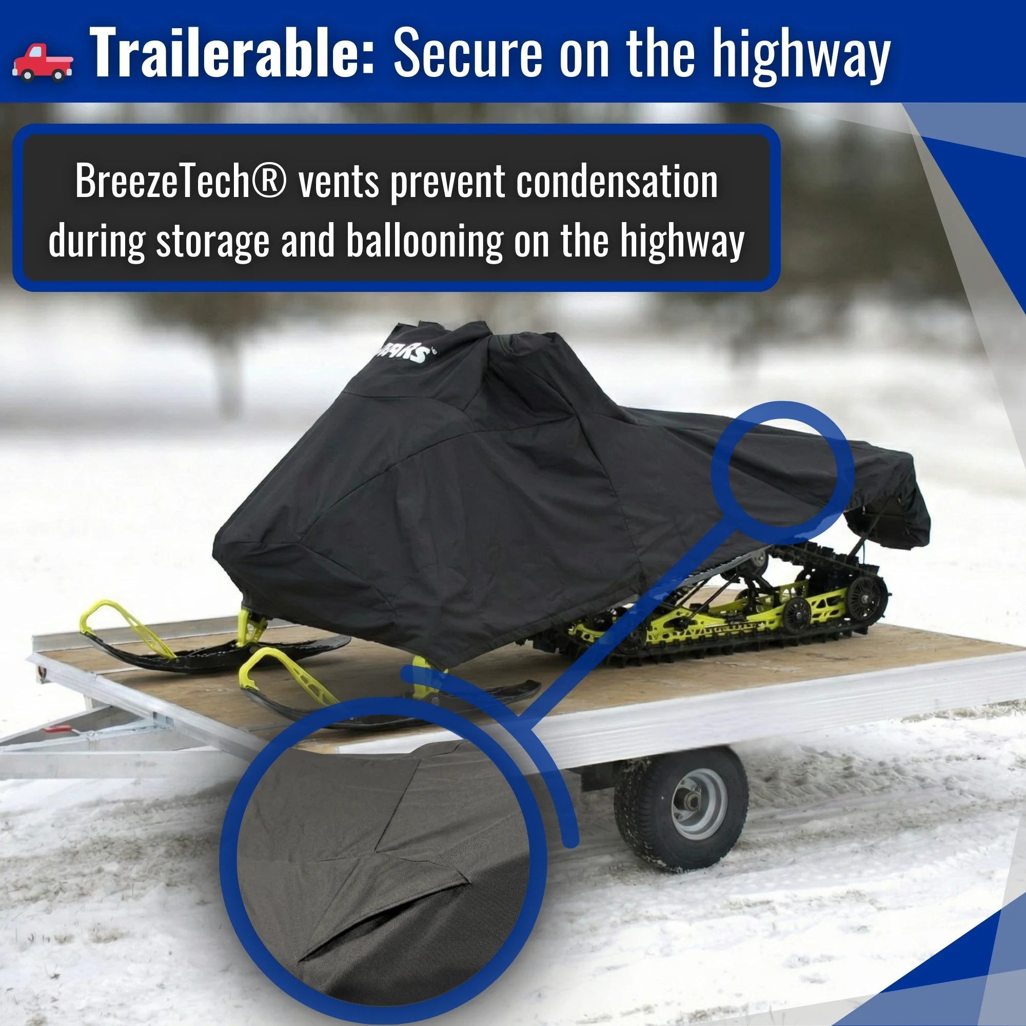 Funda remolcable para motonieve Polaris 