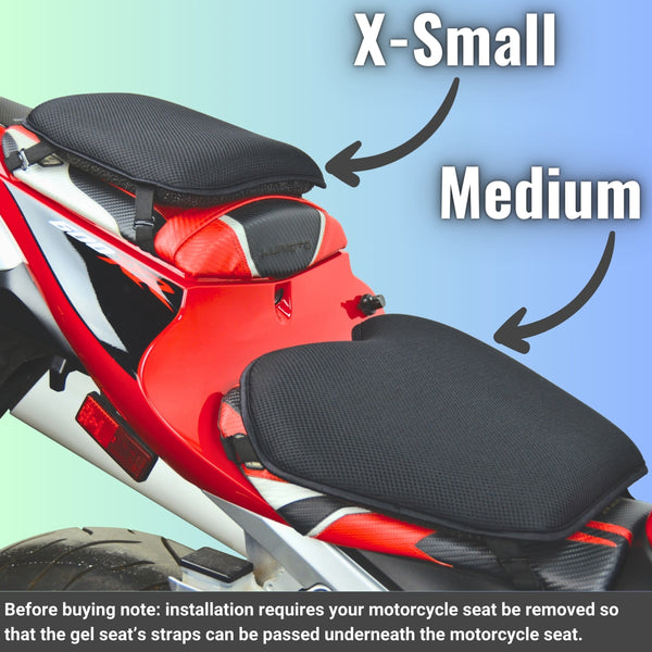 PLSUSJHAO Coussin de siège de moto en gel absorbant les chocs - Coussin  confortable - Doux et rafraîchissant - Réduit la fatigue - Pour siège de