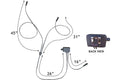 Cable en Y con controlador de temperatura para guantes y forros térmicos para guantes