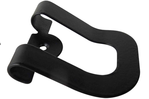 Black u shaped clip
