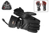 Black heated gloves