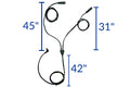 Y-Glove-Cord for ZR5 & ZR8 Batteries