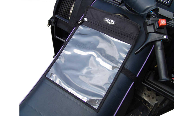 Map holder for snowmobile 