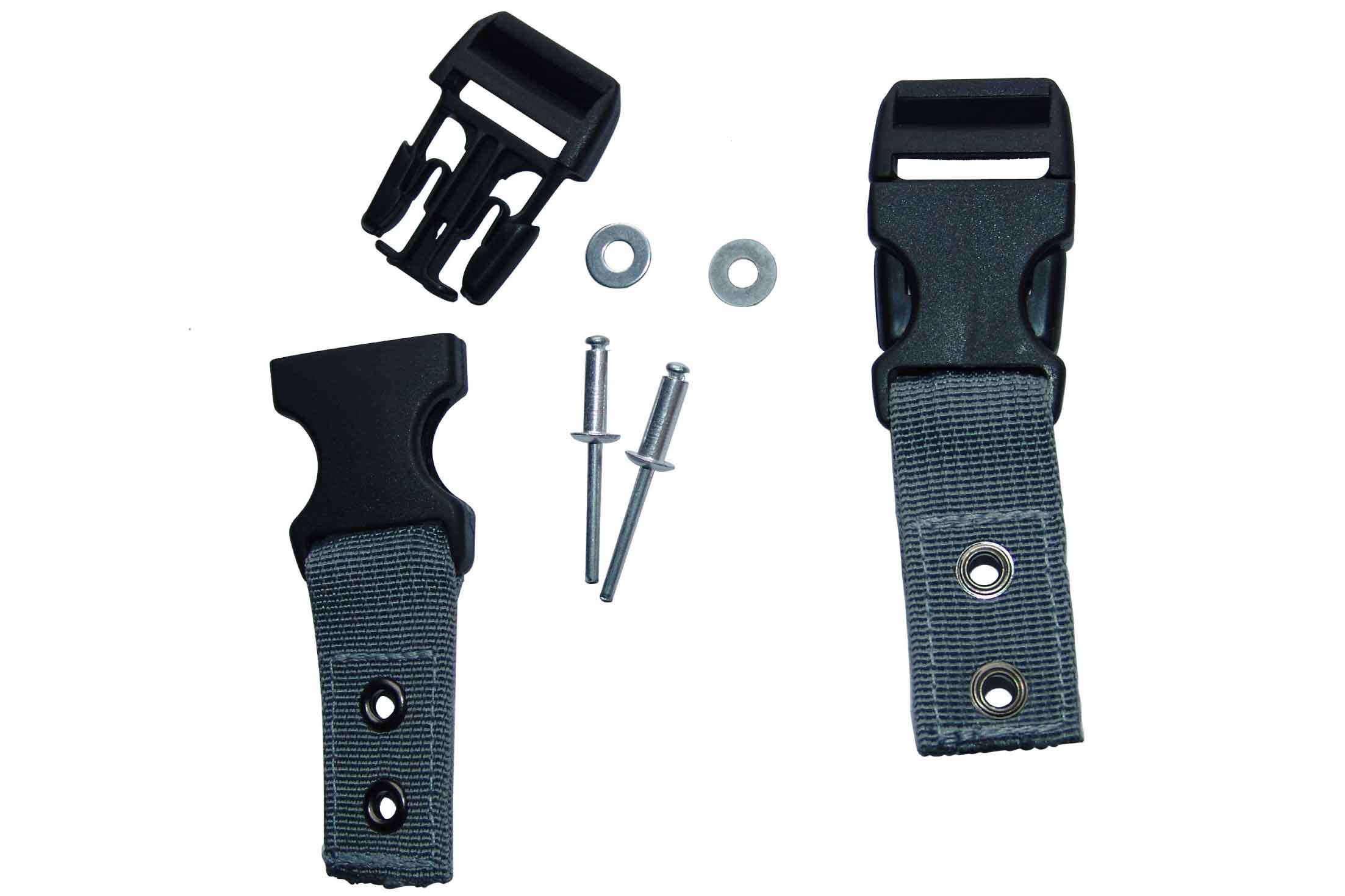 Replacement buckles with components 
