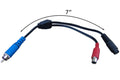 Male RCA to Female Coax & Female RCA Adapter